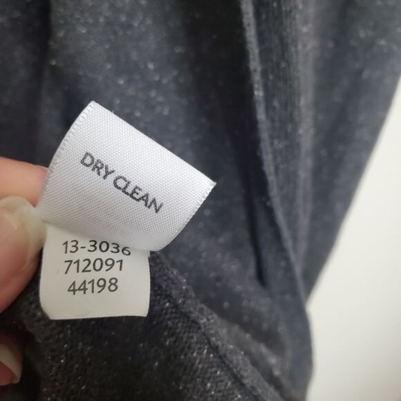 J. JILL Womens Duster Cardigan SZ M Silk Cotton Blend Gray Specks Pockets - Picture 11 of 12